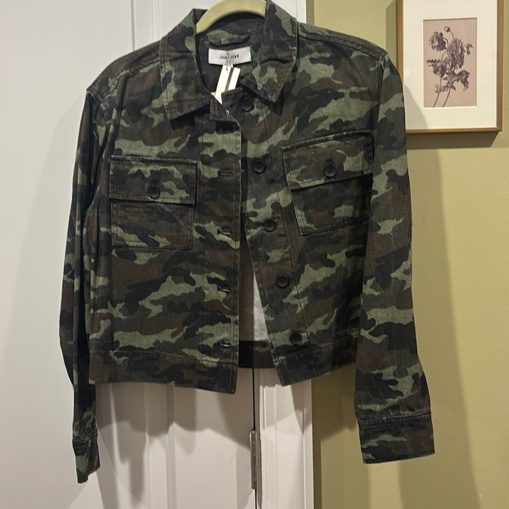 Beautiful Camo Skull Denim Jacket
